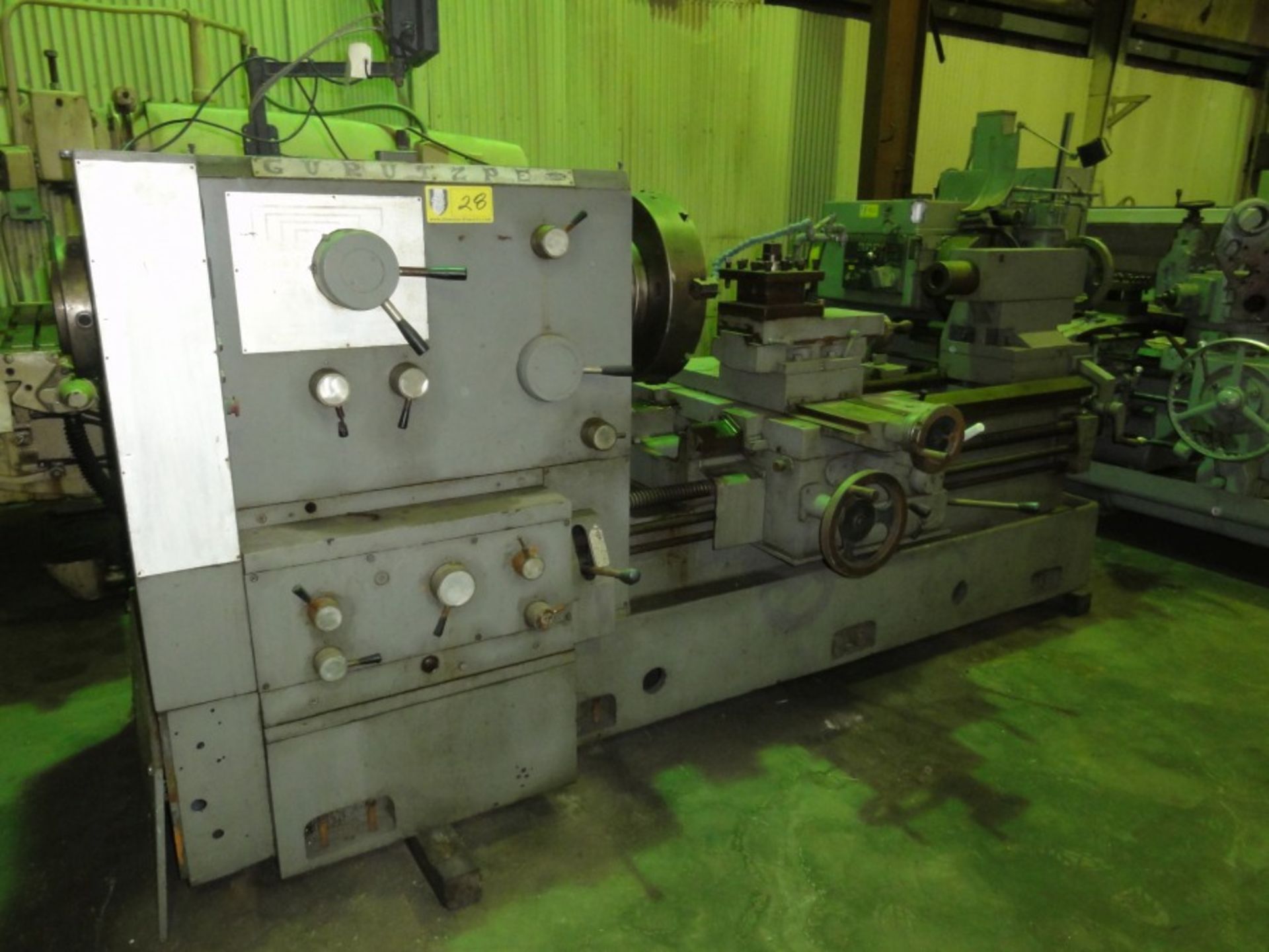 Gurutzpe Hollow Spindle Gap Bed Lathe, 24" x 56", - Image 2 of 4