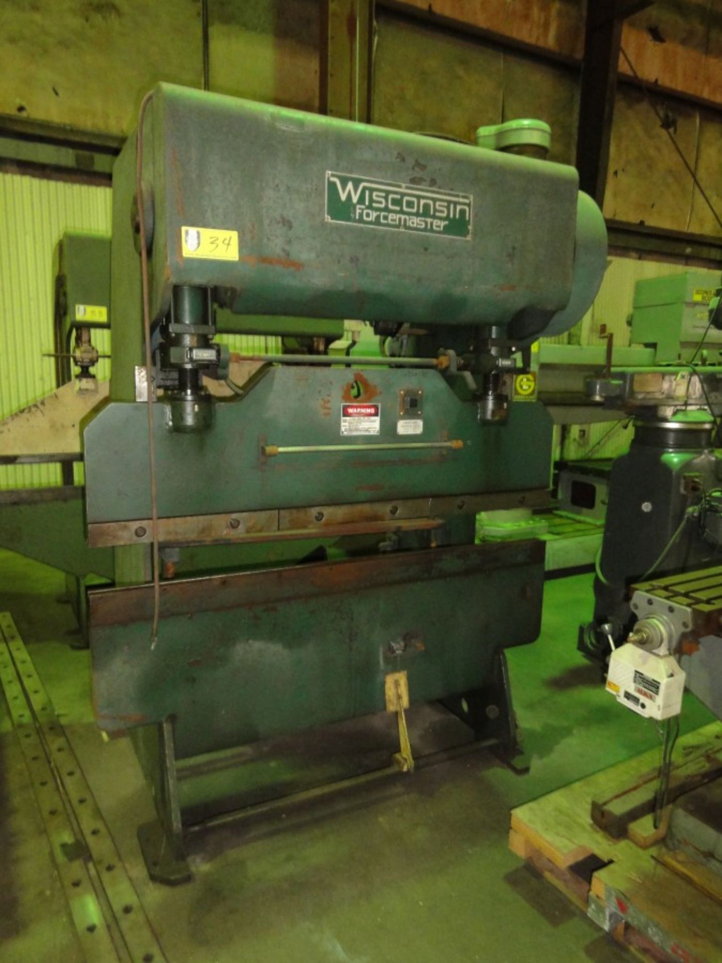 Wisconsin Forcemaster Press Brake, Mdl GFM45,