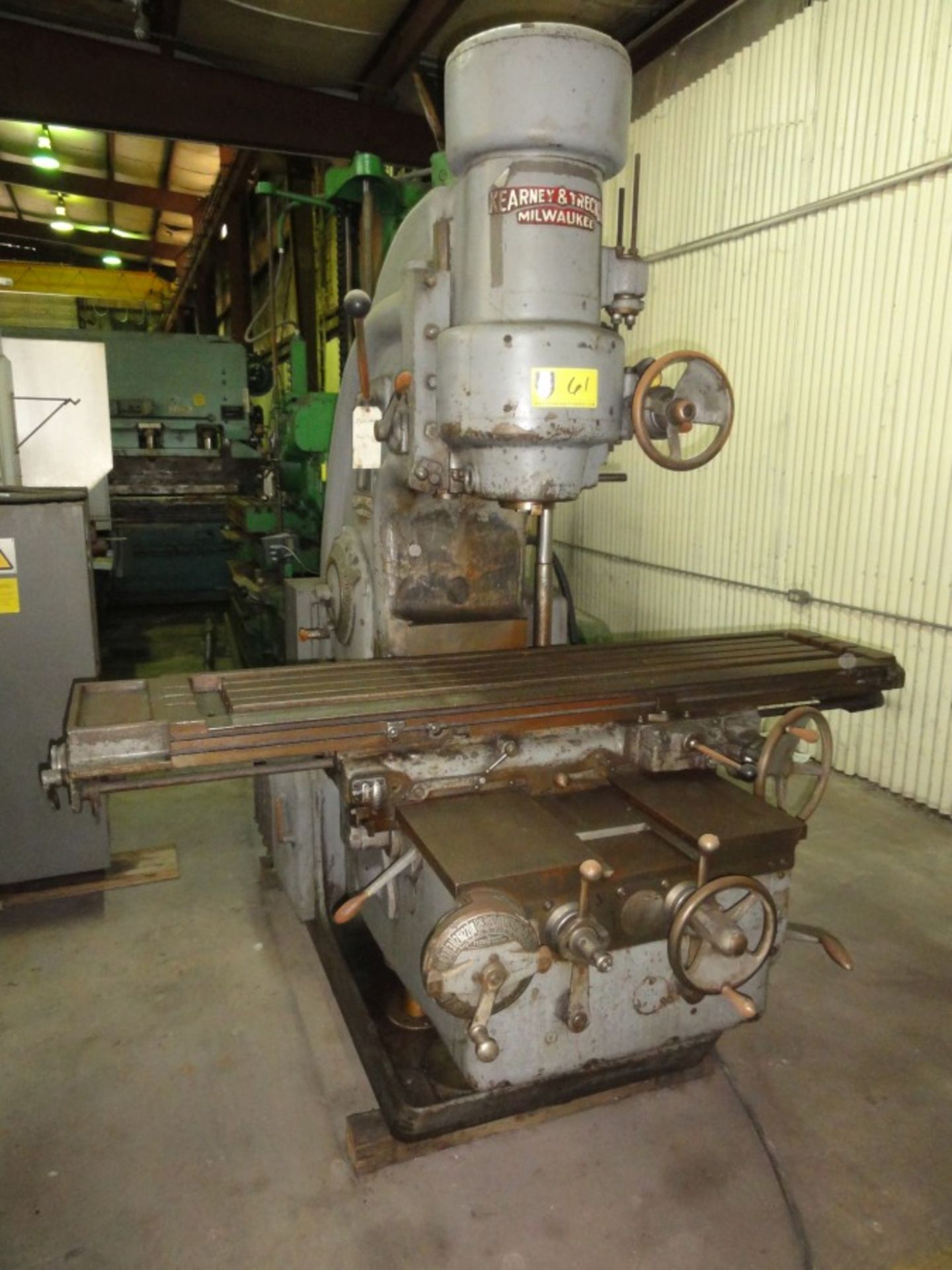 Kearney & Tracker #3 Vertical Mill, Mdl TF315,