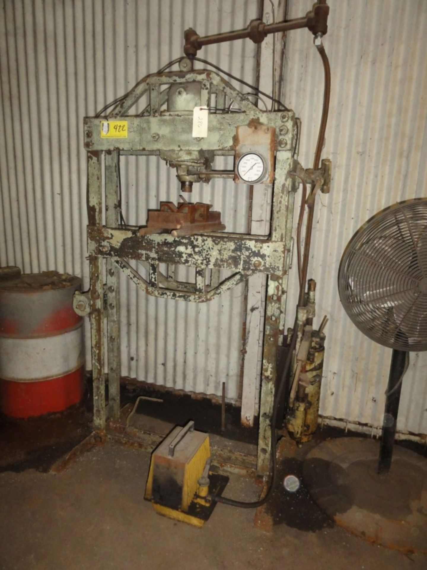 Hydraulic H-Frame Press, 10,000 lb. cap.