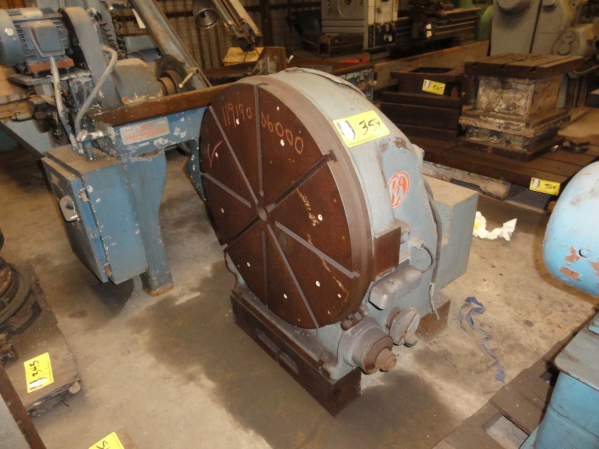 Pratt & Whitney Powered Vertical Rotary Table, 30"