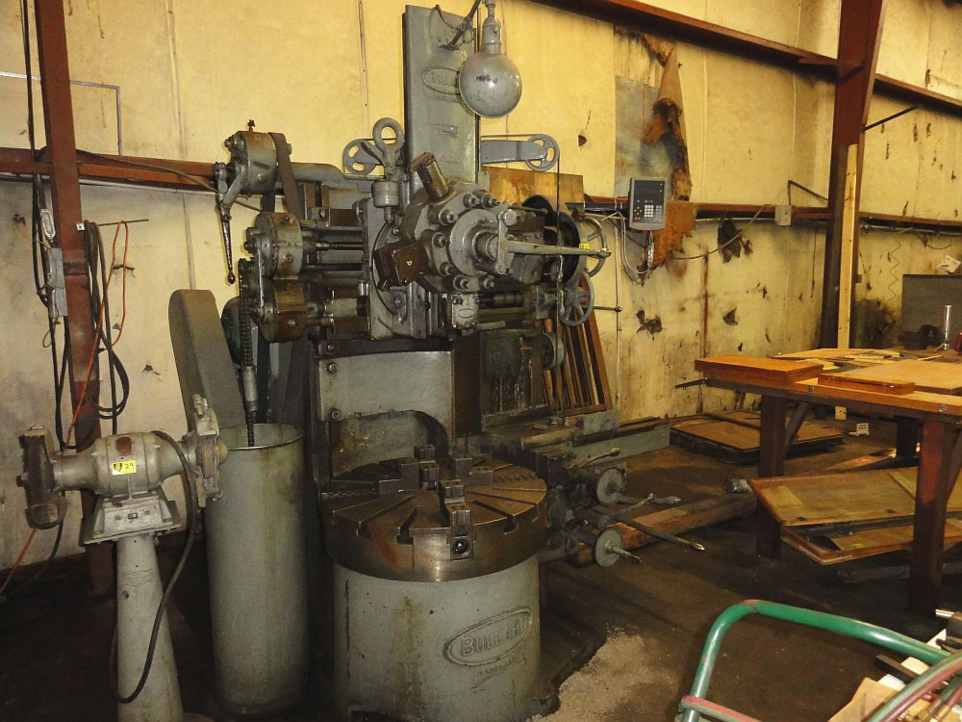 Bullard Vertical Turret Lathe, 36", 4-jaw Table, Belt Drive, Turret, Side Head, SN 20864 - Image 3 of 3