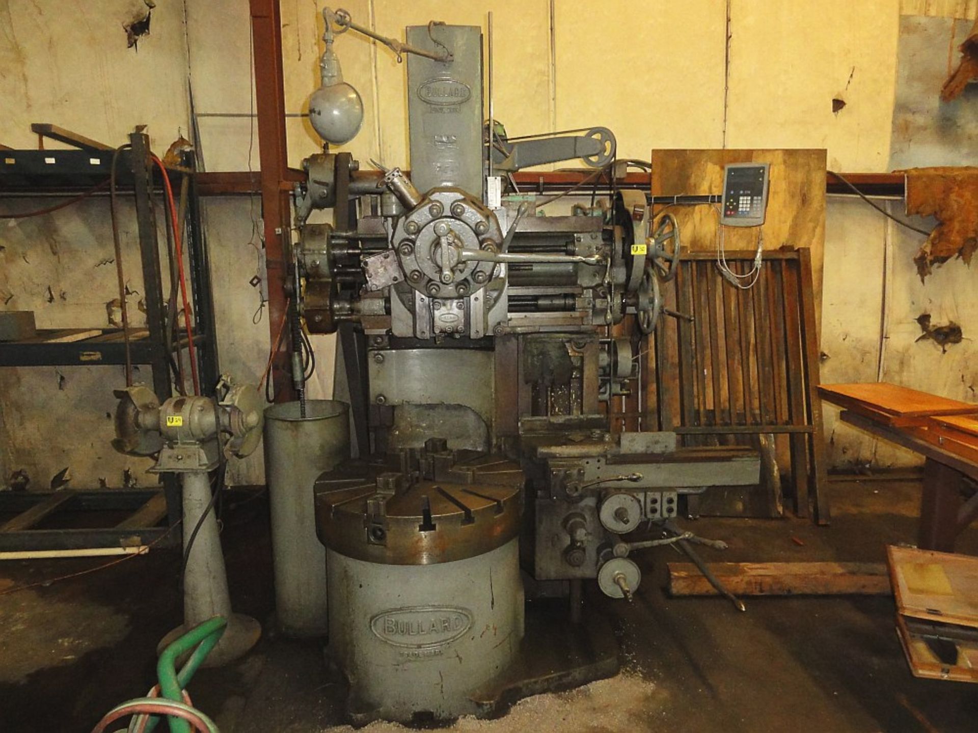 Bullard Vertical Turret Lathe, 36", 4-jaw Table, Belt Drive, Turret, Side Head, SN 20864