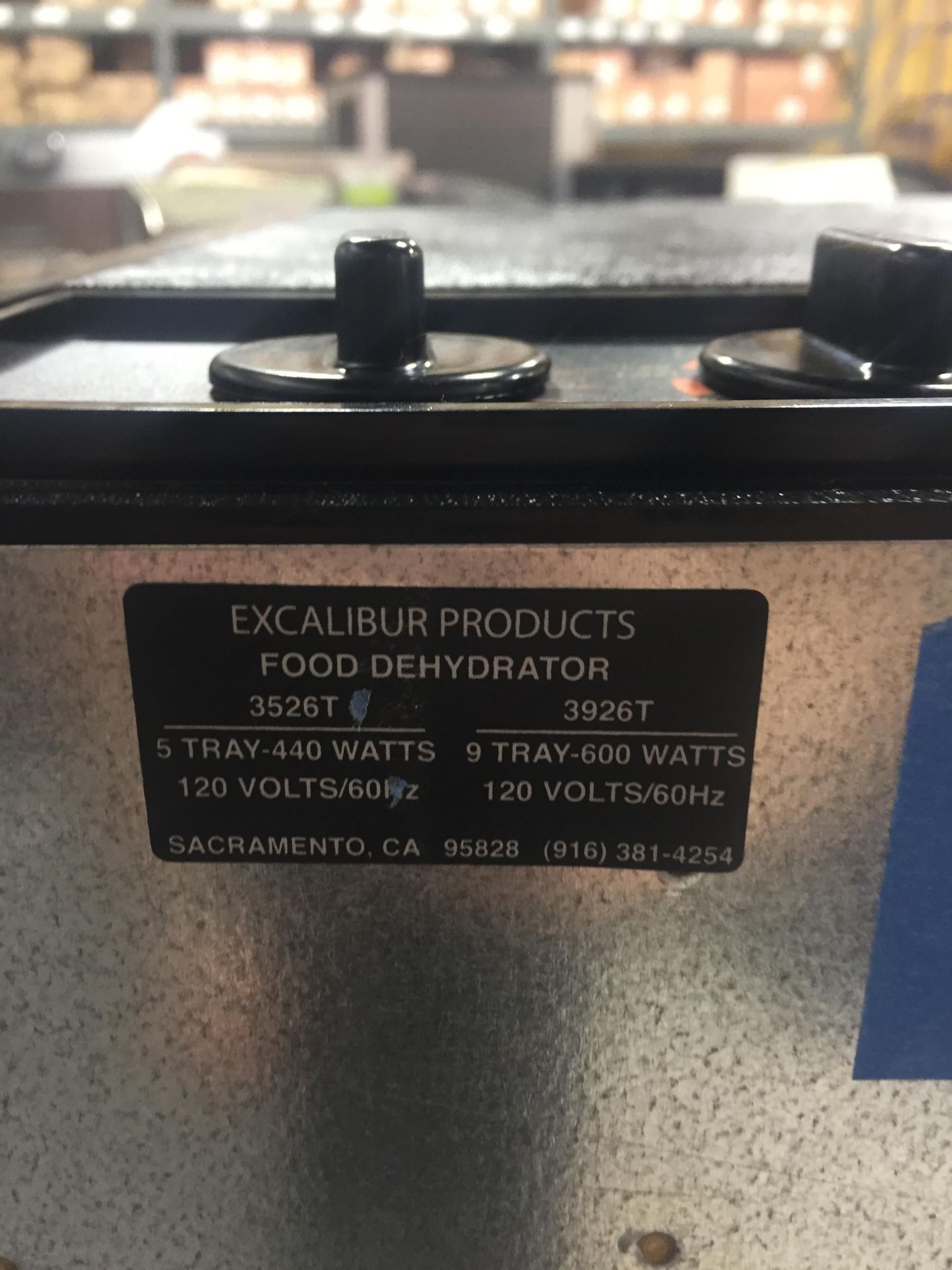 New Excalibur 471735175 9 Tray Food Dehyrdator, 120V - Image 3 of 3