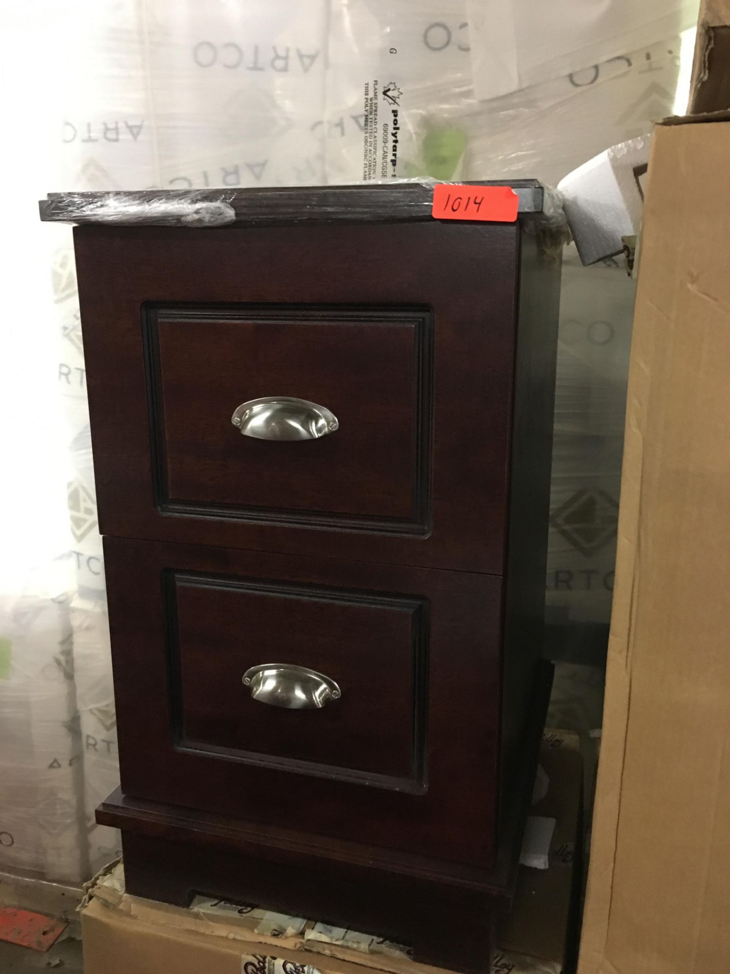 2 Drawer Night Stand - No Handles - 18 x 20 x 30 - Image 2 of 2