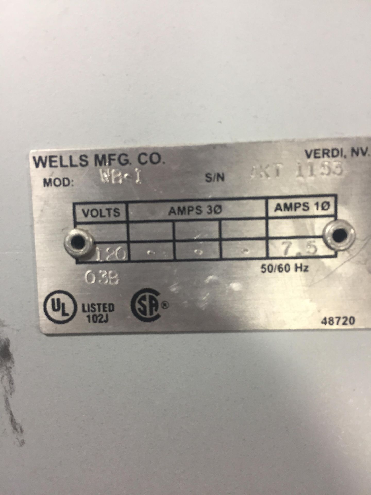 New Wells WB-1E Waffle Baker, Single round, cast alum. Grids, digital time/temp controls - Image 3 of 3