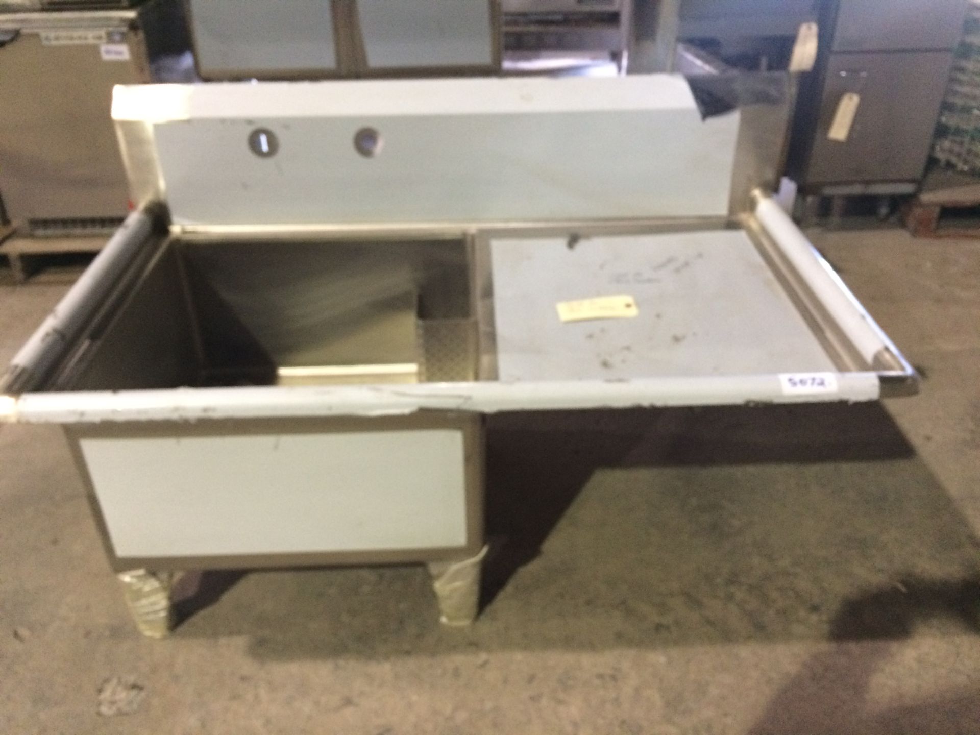 Tarrison CDS1-24L Single Compartment Pot Sink, Left Drainboard