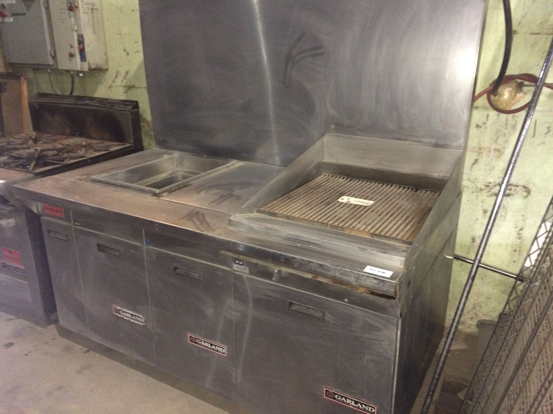 Banked Garland custom cook centre, c/w deep fryer and charbroiler, Parts Purchase or refurb - Image 2 of 2