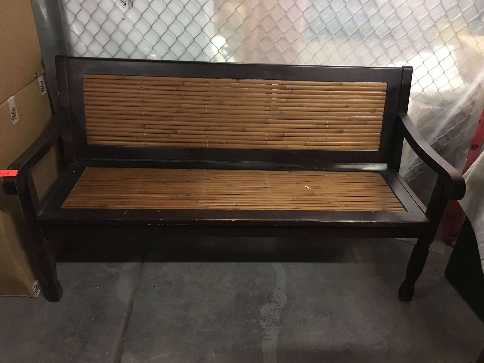 Bamboo Sytle Waiting Bench - 62" - Image 2 of 2