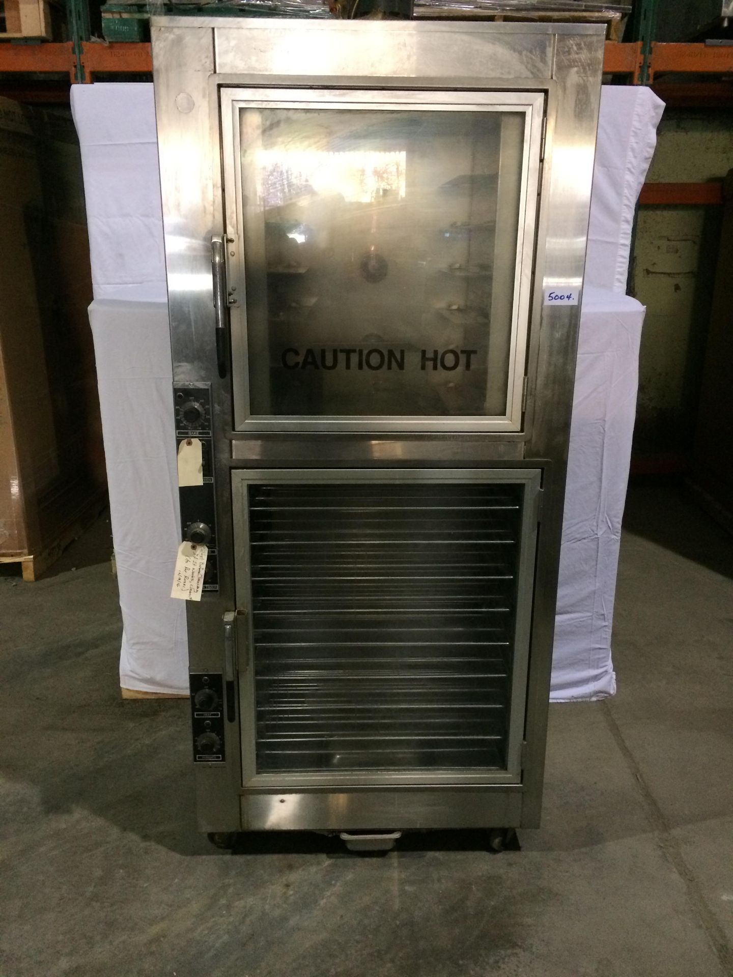 Oven Proofer Combo - as is - NU-VU Model: OP-2RFM 120/208V, 3 Phase Dimensions: 85(h) x 35(w) x 22(
