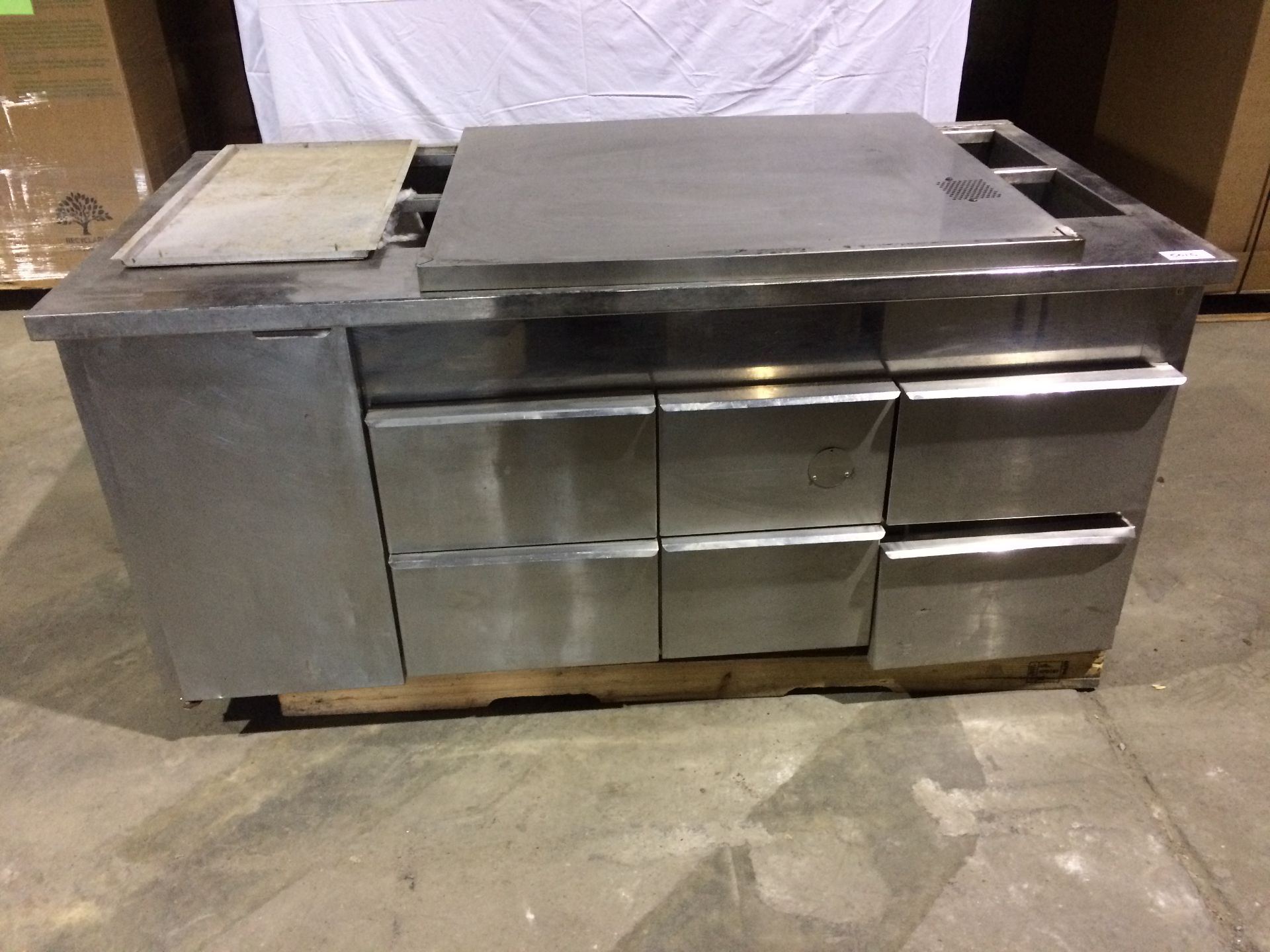 Custom Refrigerated Prep Table, 60" - as is - Parts Purchase or refurb required