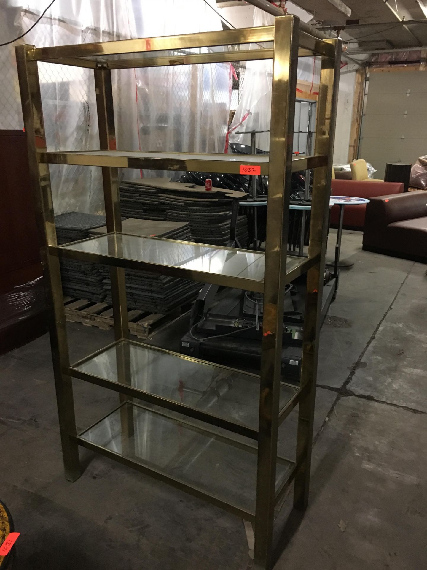 5 Tier Glass Shelf - 40 x 17 x 71