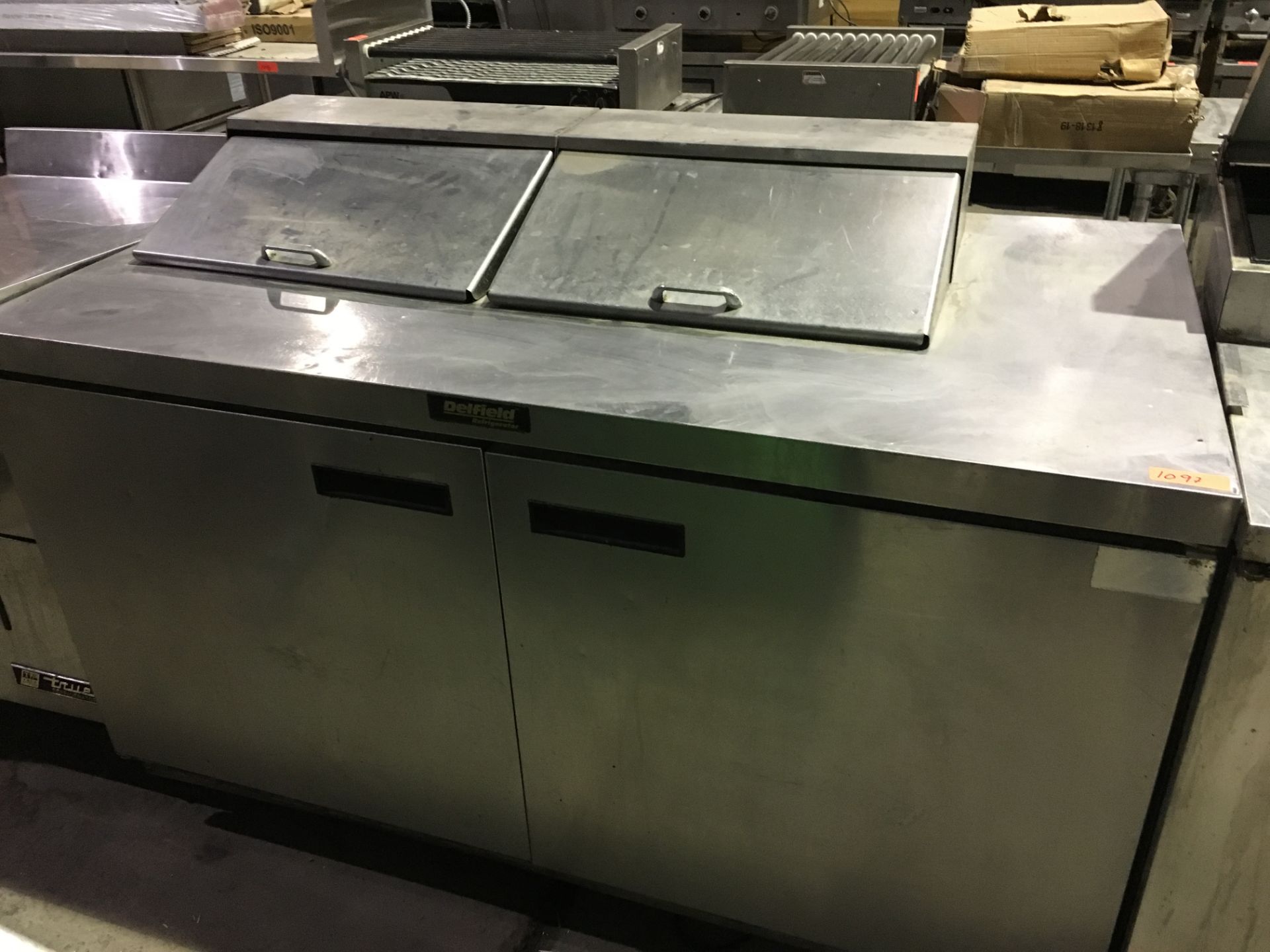 Delfield 2dr Ref.Pizza Prep-Table - Condition Unknown, Removed working