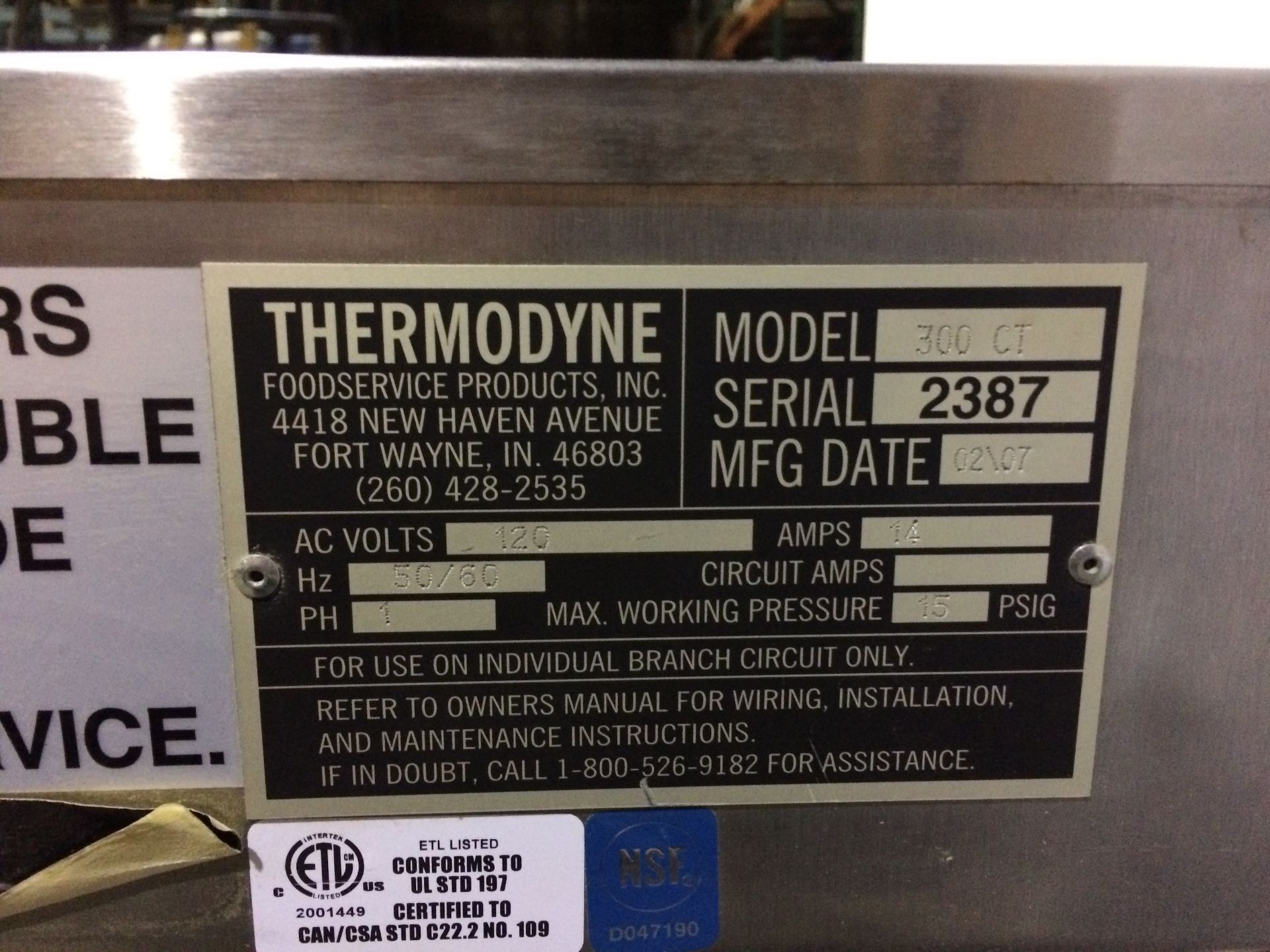 Thermodyne Countertop Cook & Hold - as is - 300CT 120V Exterior Dimension: 17.50“ W x 24.75“ D x - Image 2 of 2