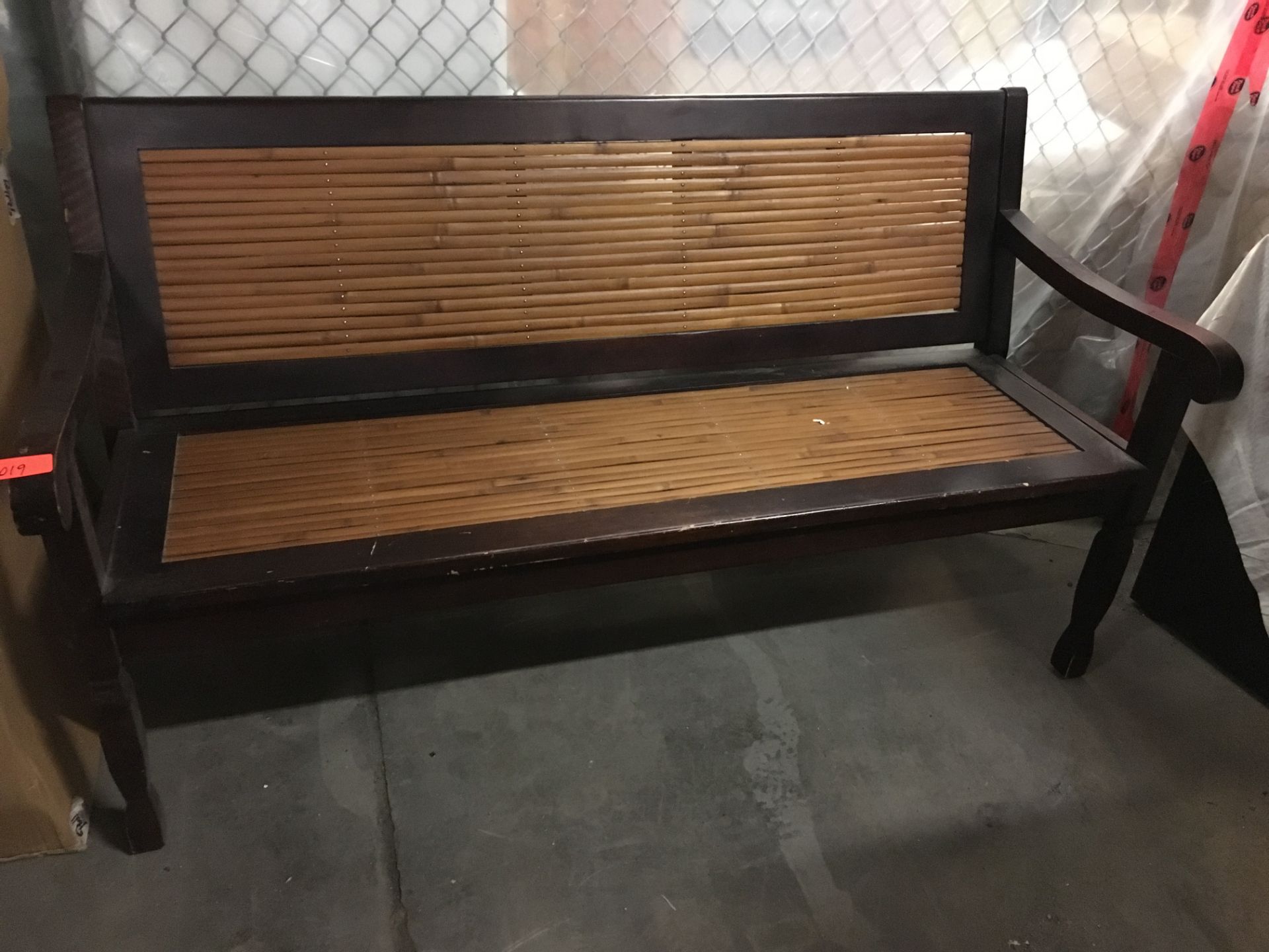 Bamboo Sytle Waiting Bench - 62"