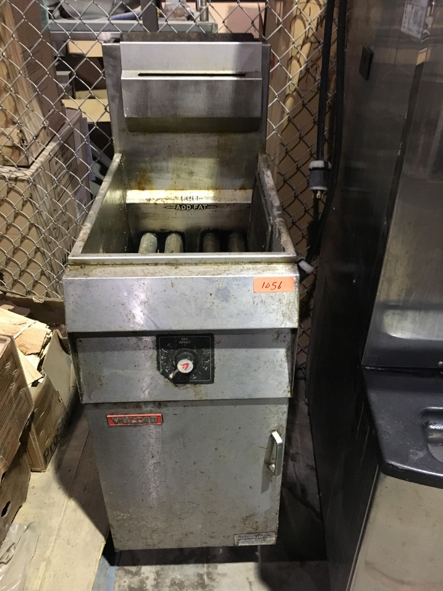 Vulcan 40lb Gas Deep Fryer - unknown condition, removed working