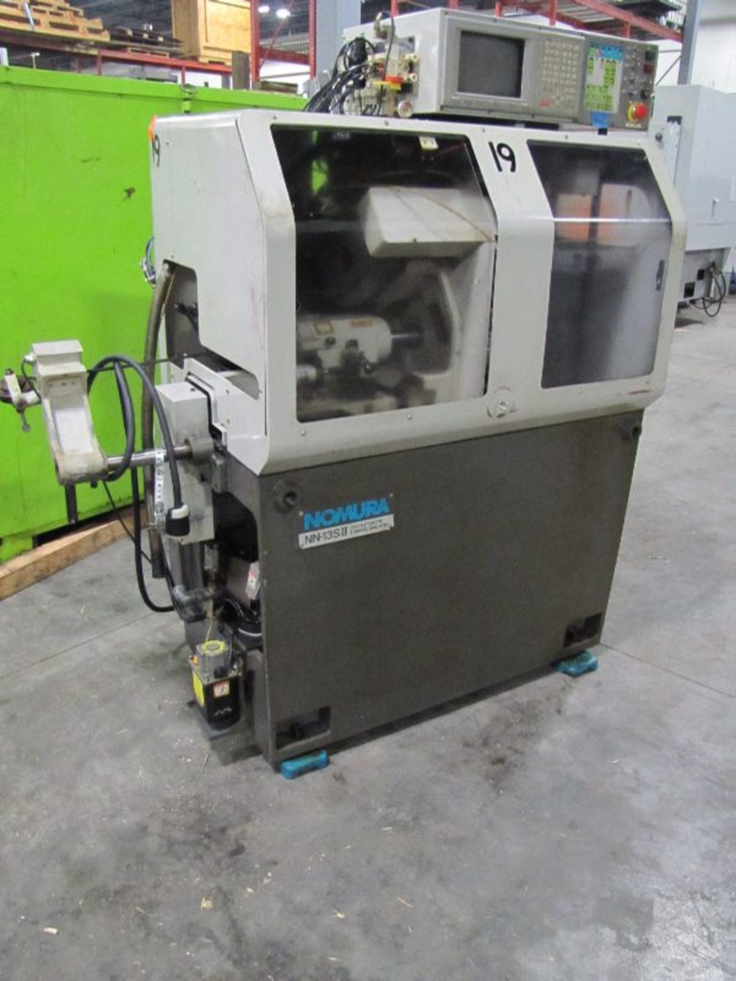 Nomura Model NN-13SII CNC Swiss Type Automatic Turning Machine, S/N: 85079803, 3 Live Cross Stations - Image 4 of 8