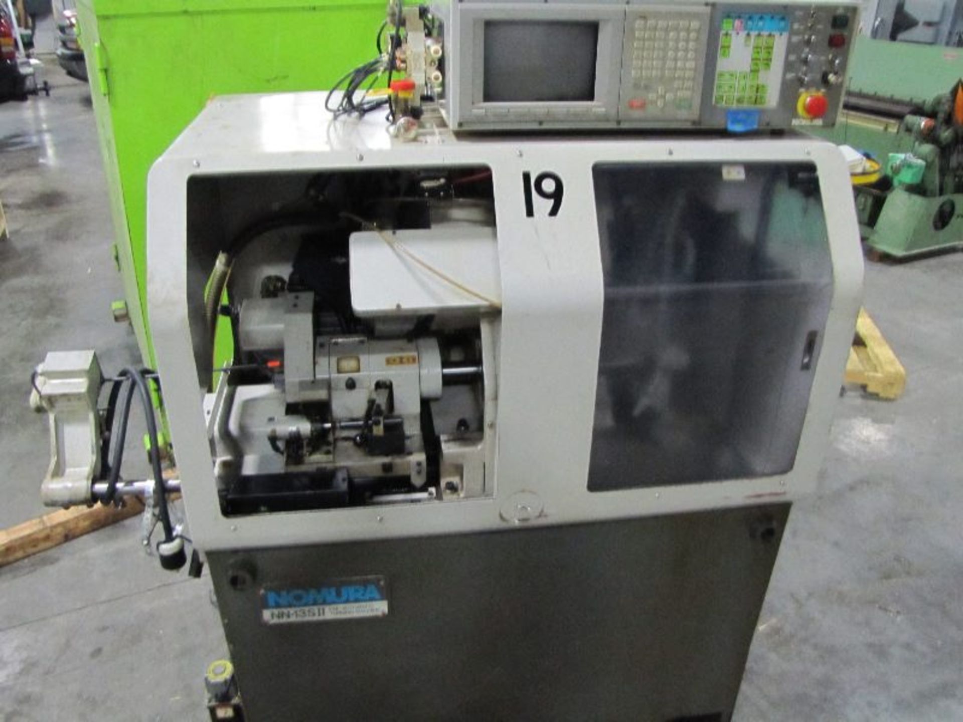 Nomura Model NN-13SII CNC Swiss Type Automatic Turning Machine, S/N: 85079803, 3 Live Cross Stations - Image 8 of 8