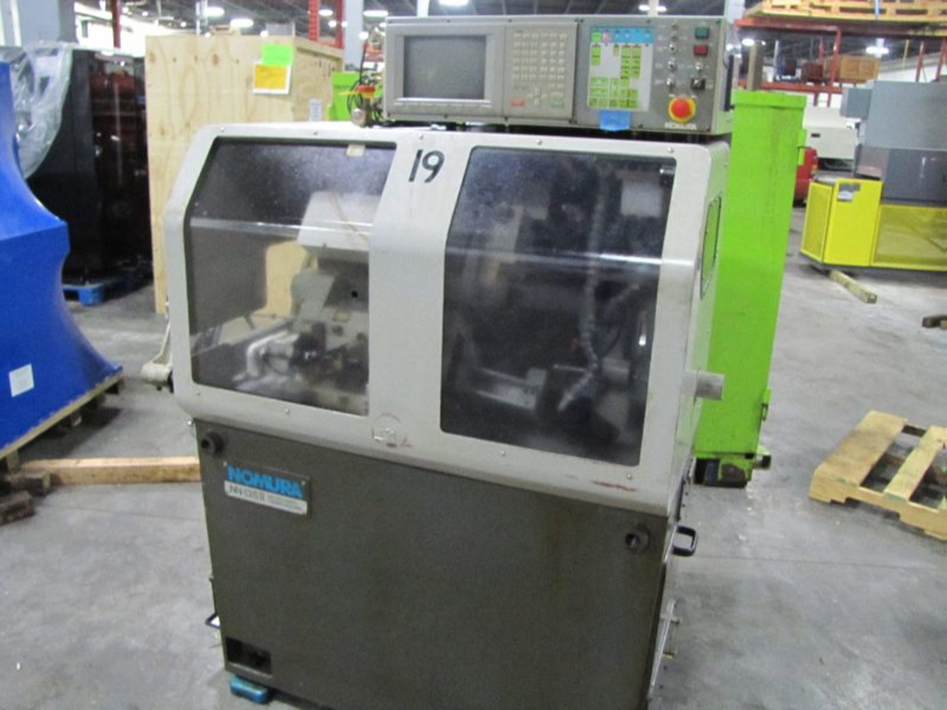 Nomura Model NN-13SII CNC Swiss Type Automatic Turning Machine, S/N: 85079803, 3 Live Cross Stations