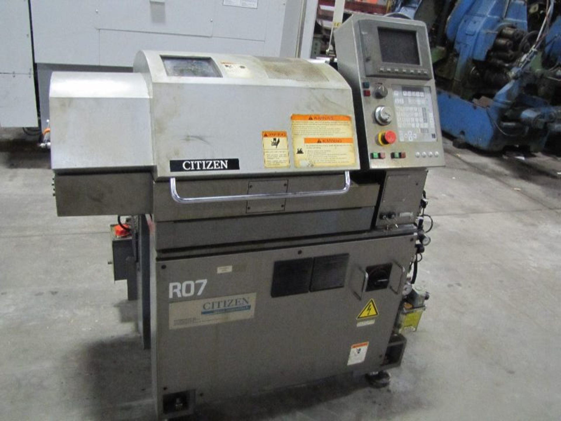 Citizen Model RO7 VI Swiss Type Screw Machine, S/N: R14500 , Mfg. 2008, Fanuc Control, 6 Axis,