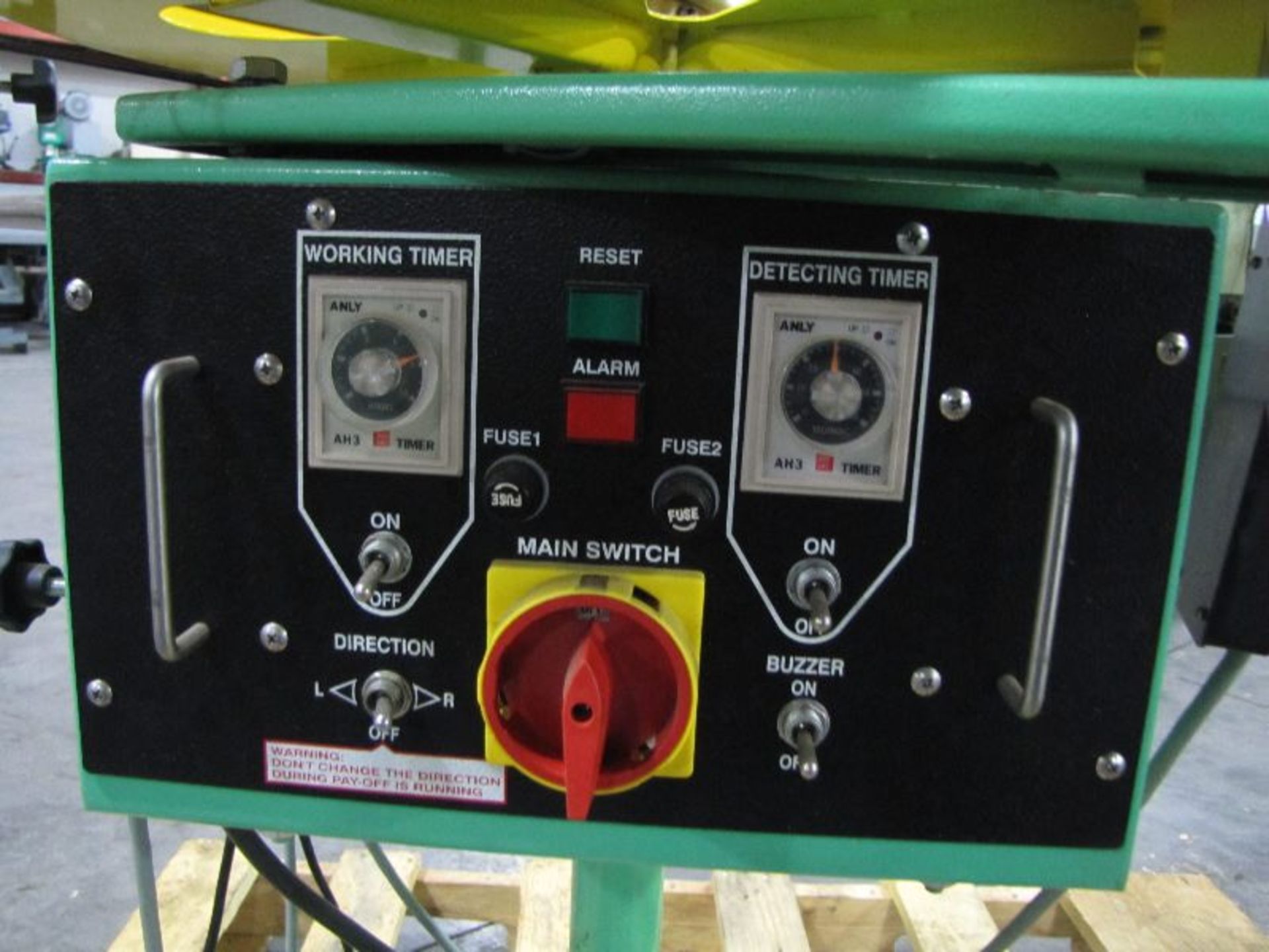 Huei Shang Industrial Co. Model HR-75D Wire Pay Off System, S/N: A7461 Mfg. 2007/08, Table - Image 3 of 4