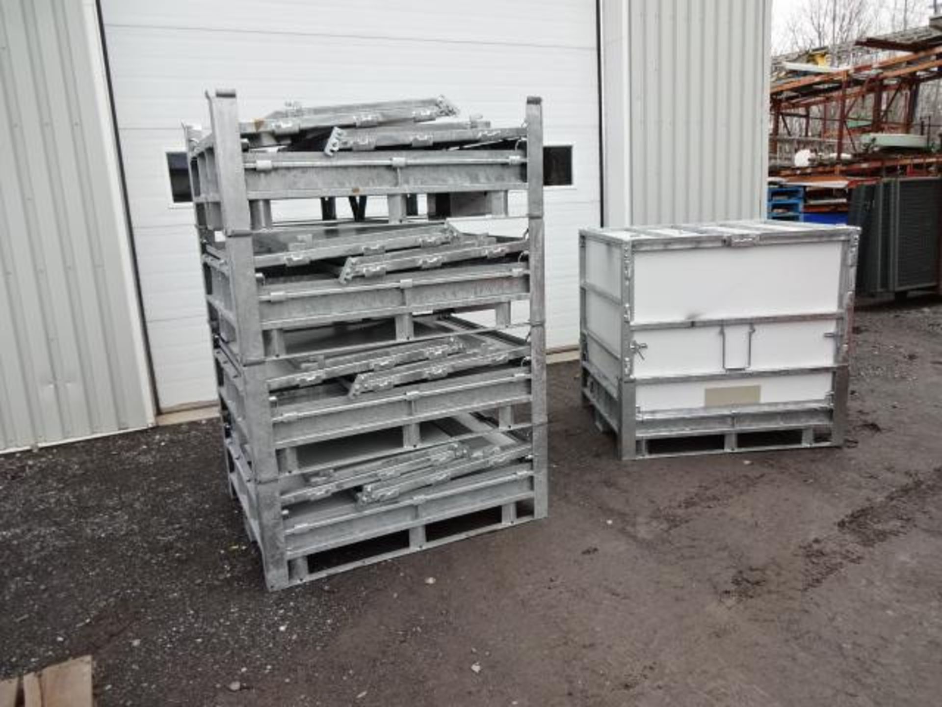 Boites de transport en vrac empilable et demontable lot de 5 - Stackable and demountable bulk