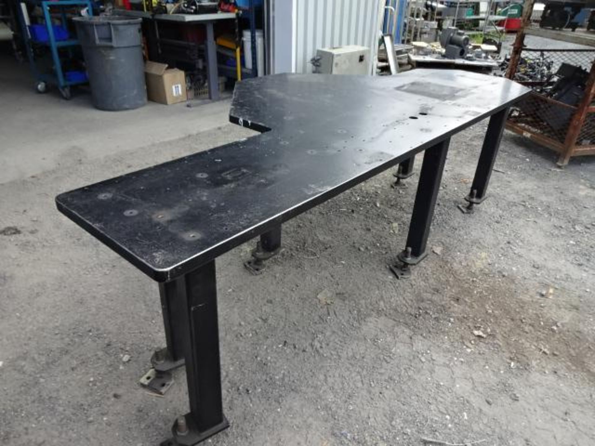 Table en acier 1 "1/4 d'épais - 1 "1/4 thick steel table - Image 2 of 5