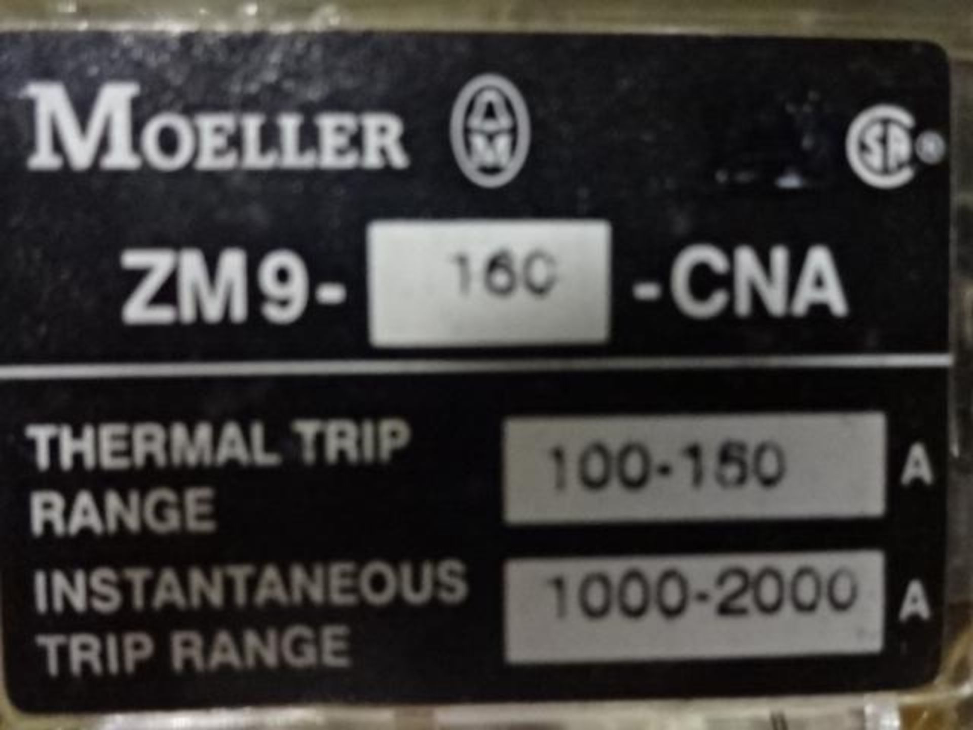 lot de 2 Moeller NZM9-250 Circuit Breaker - lot of 2 Moeller NZM9-250 Circuit Breaker - Image 2 of 3