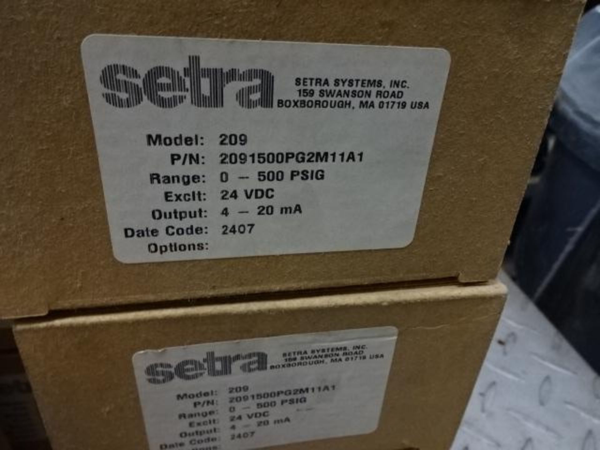 Lot de 13 setra - model 209 gauge pressure sensor *NEUF - Lot of 13 setra - model 209 gauge pressure - Bild 2 aus 3