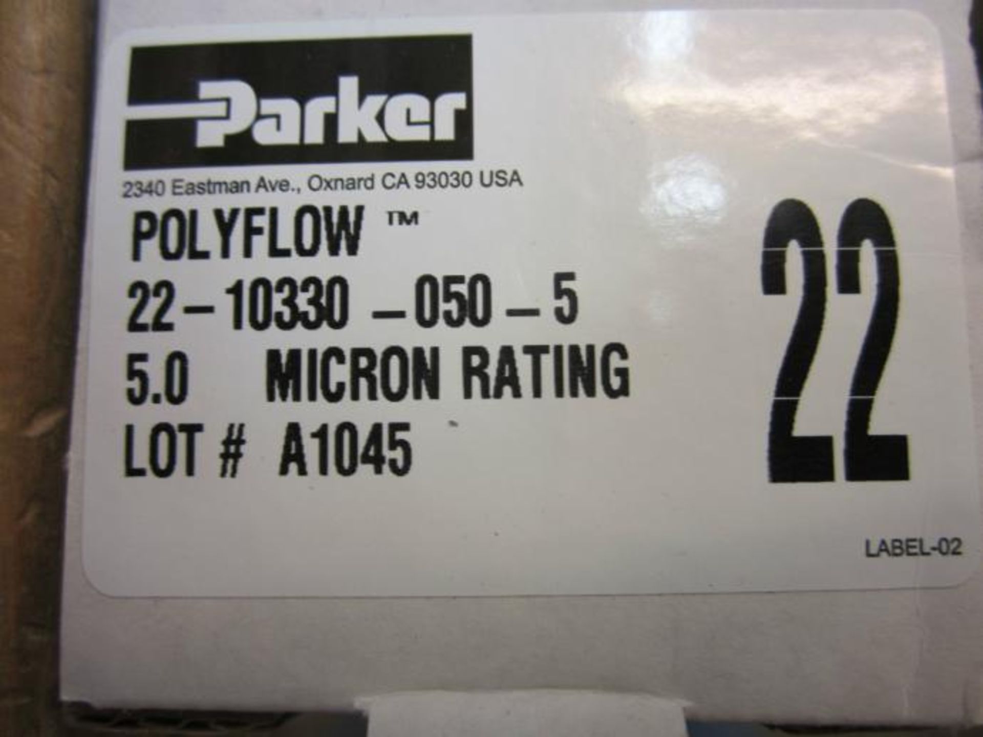 lot de 5 filtre parker polyflow filter 22-10330-050-5 - lot of 5 filter parker polyflow filter 22- - Image 3 of 3