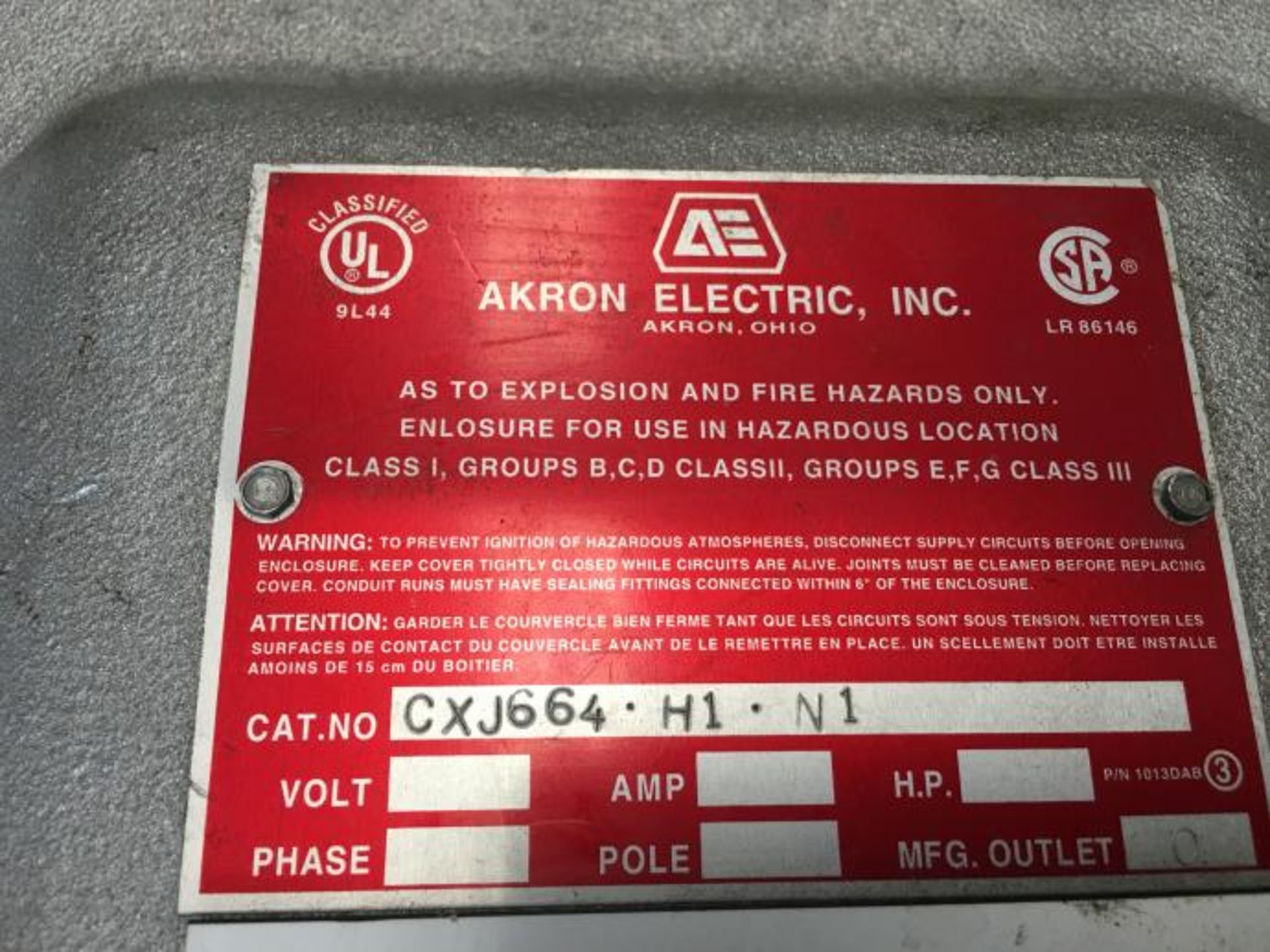 Boite explosion proof akron cxj664.hi.ni - Box explosion proof akron cxj664.hi.ni - Image 3 of 4