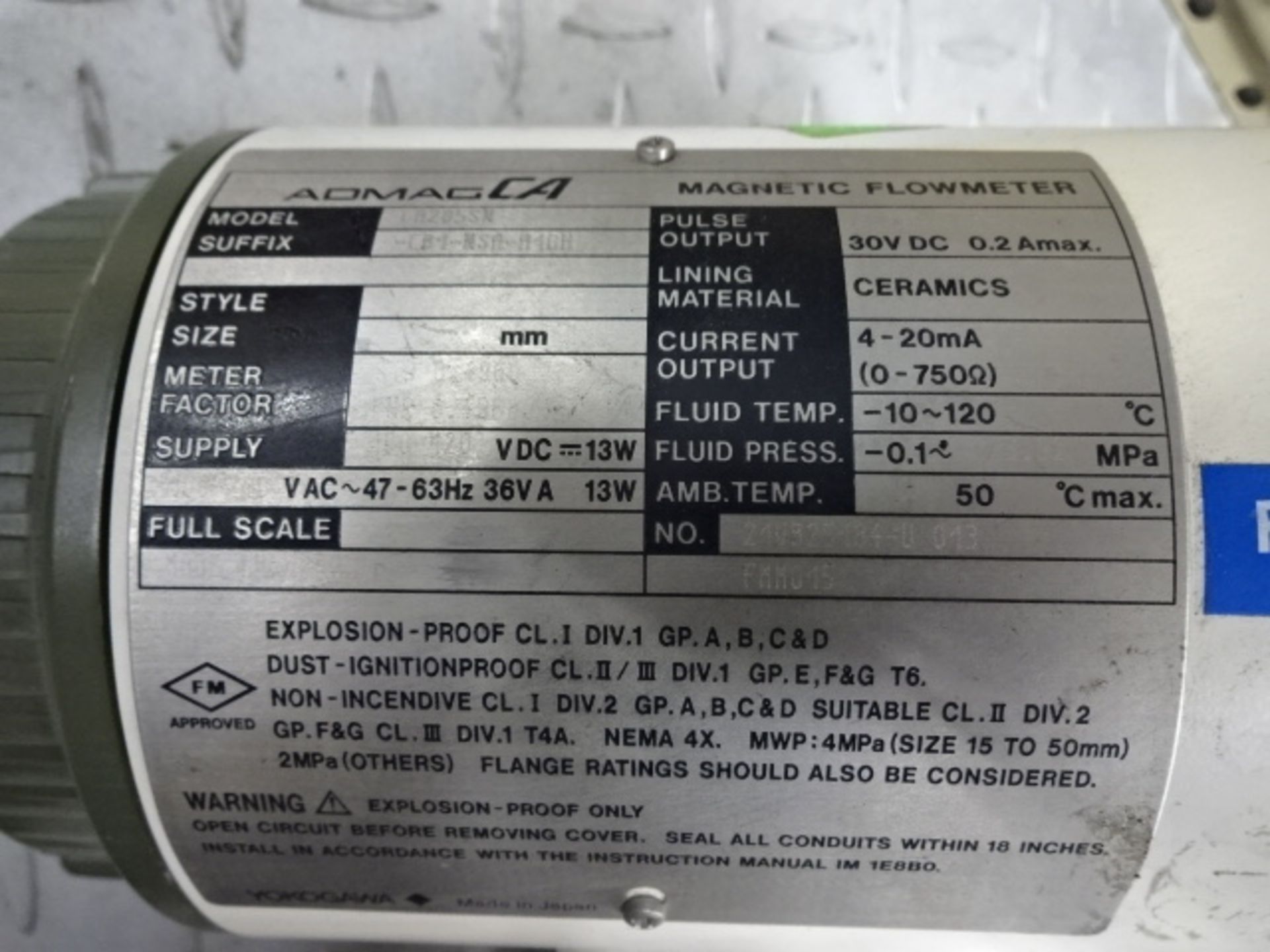 ADMAG CA magnetic flowmeter - Image 5 of 7