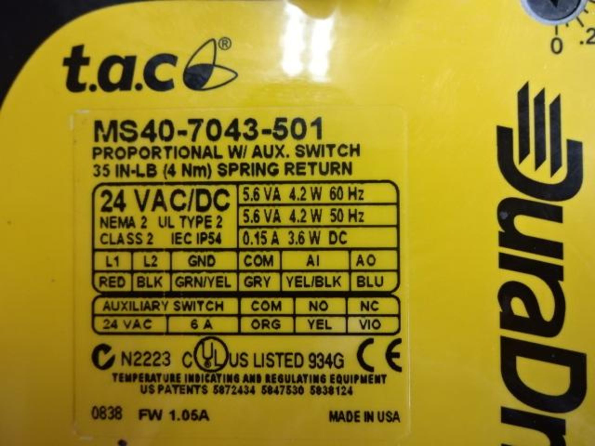 lot de 2 Actuateur t.a.c ms40-7043-501 - lot of 2 Actuator t.a.c ms40-7043-501 - Bild 2 aus 3