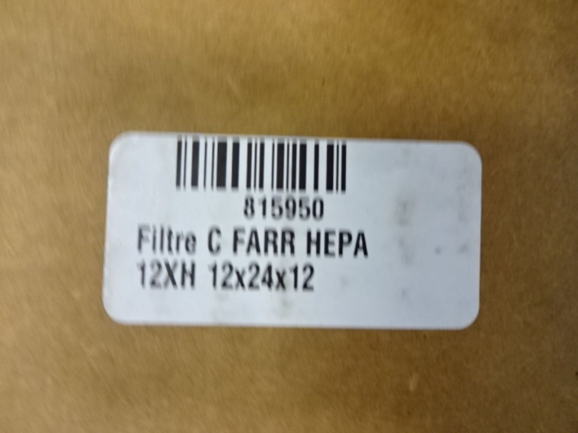 lot de 4 FILTRE C FARR HEPA 12XH 12X24X12 *NEUF - lot of 4 FILTER C FARR HEPA 12XH 12X24X12 *NEW - Image 3 of 3