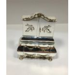 Dutch Dolls House Miniature Silver Cabinet full dutch silver hallmarks