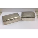 Two Silver Cigarette boxes