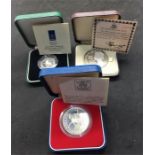 3 Boxed Royal Mint silver Coins