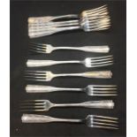 Set of 12 Continental Silver Table Forks