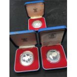 3 Boxed Royal Mint silver Coins