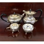 Vintage 4 piece Silver Plated Tea Service