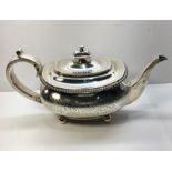 Georgian Silver Tea Pot london silver hallmarks date letter g for 1822