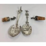 2 Dutch Silver spoons