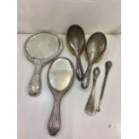 Collection of Silver mirrors & brushes etc