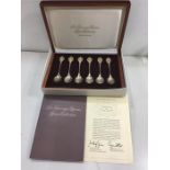 Boxed set of 6 The Sovereign Queen Spoon collection