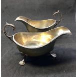 Pair of Silver Sauce Boats london silver hallmarks weight 426g