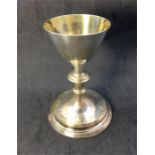 Antique Silver & Gilt metal Chalice the Silver gilt bowl is not hallmarked but does test as silver