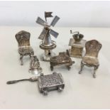 Collection of Dutch Silver Miniatures
