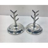 2 silver Ring Stands