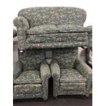 Victorian drop end three piece sofa