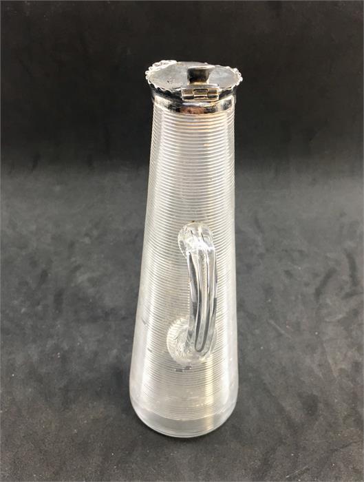 Antique Glass and Silver Tall Whisky Noggin - Image 2 of 4